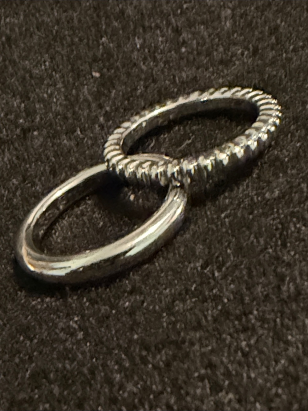 Sterling Silver Stackable Smooth and Rope Rings - Women's Jewelry